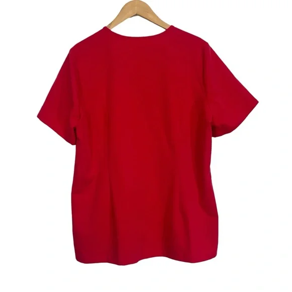 FIGS Red Scrub Set Catarina Top and Straight Leg Pants XL/XL Tall Womens - Picture 7 of 15